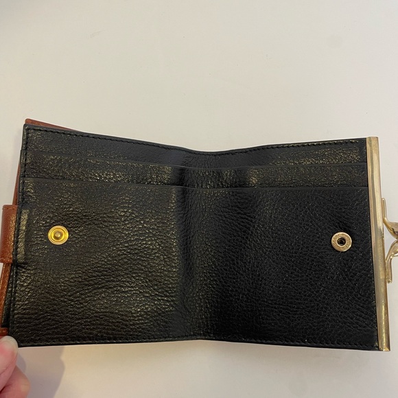 BALLY Black & Brown Leather Bifold Wallet with Coin Compartment - Picture 8 of 12